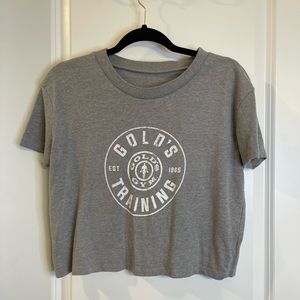 Golds gym crop top